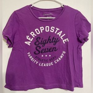 Aeropostale Womens croptop tee size M